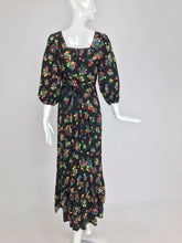 SOLD Vintage 1970s Arpeja Cotton Print Maxie Prairie dress