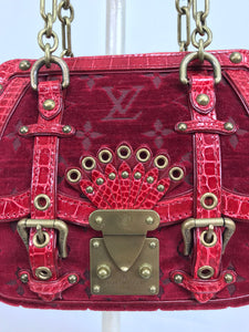 SOLD Louis Vuitton Limited Edition Velours Alligator Gracie PM Satchel Handbag 2004