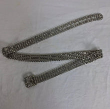 Glittery prong set rhinestone belt 1950s