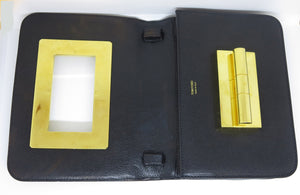 Tom Ford Natalia Medium Black Calf Leather Clutch Shoulder Bag