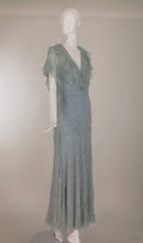 SOLD Ralaph Lauren 1930s inspired bias cut beaded silk chiffon dress