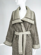 SOLD Vintage Hand Knit Belted Sweater Coat 1990s