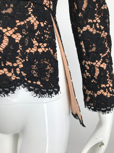 Stella McCartney Black Lace Jacket with Nude Lining Unworn with Tags 38