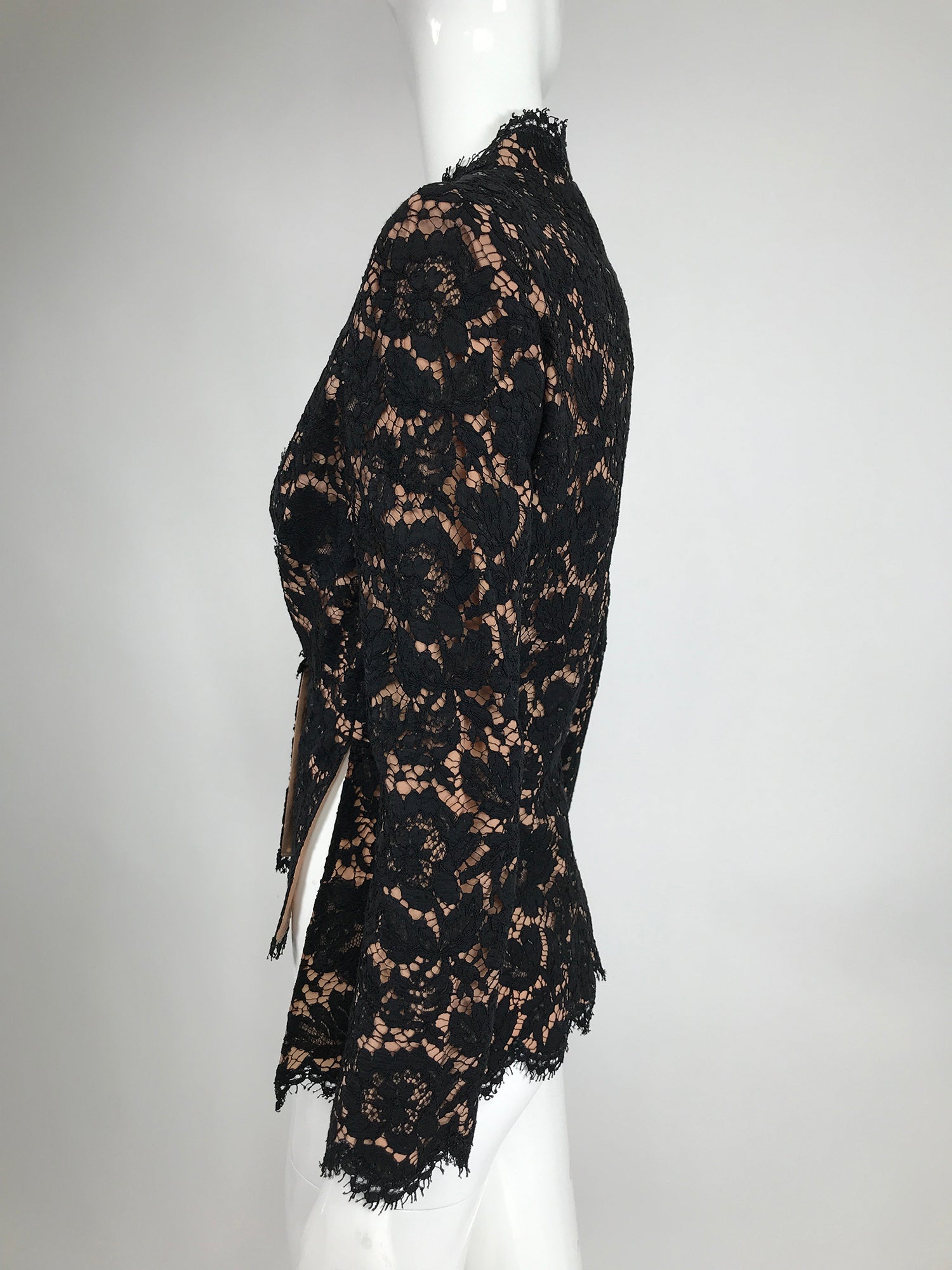 Stella McCartney Black Lace Jacket with Nude Lining Unworn with