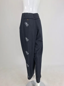 SOLD Vintage John Paul Gaultier High Waist Trouser Full Leg 1980s