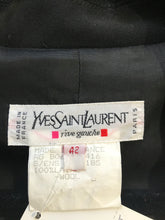 Yves Saint Laurent Black Gabardine Cropped Jacket 1970s