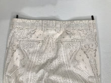 Roberto Cavalli Ivory Cotton Printed Flat Front Trouser EU 46 US 10