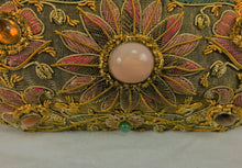 SOLD Metallic Jewel Lame Mughal Evening Bag India 1960s