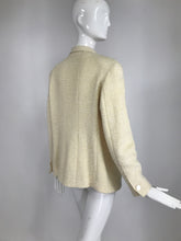 SOLD Chanel Cream Boucle 4 Pocket Jacket 1998C Mother of Pearl Buttons