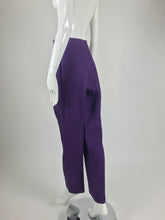 SOLD Gucci purple linen high waist trousers 1980s