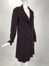 Karl Lagerfeld Burgundy Wool Crepe Coat & Skirt Set 1980s