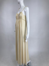  1930s Ivory Crepe de Chine Applique Gown Vintage