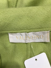 Valentino Pea Green Cashmere/Wool Tie Front Jacket