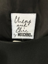 Moschino Sleeveless Black Crepe Bow Waist Fringe Skirt Dress 1990s