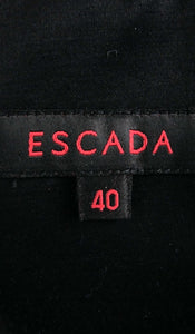 Escada black silk/velvet Bubble Tail Cocktail Dress 1990s