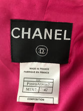 Chanel Hot Pink Orange Gold Metallic Thread Cropped Jacket 2001C