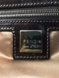 SOLD Fendi Camel Knit Cashmere and Leather Baguette 1997
