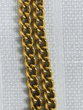 Vintage Faux Cabochon Jewel Swagged Gold Chain Necklace 1990s