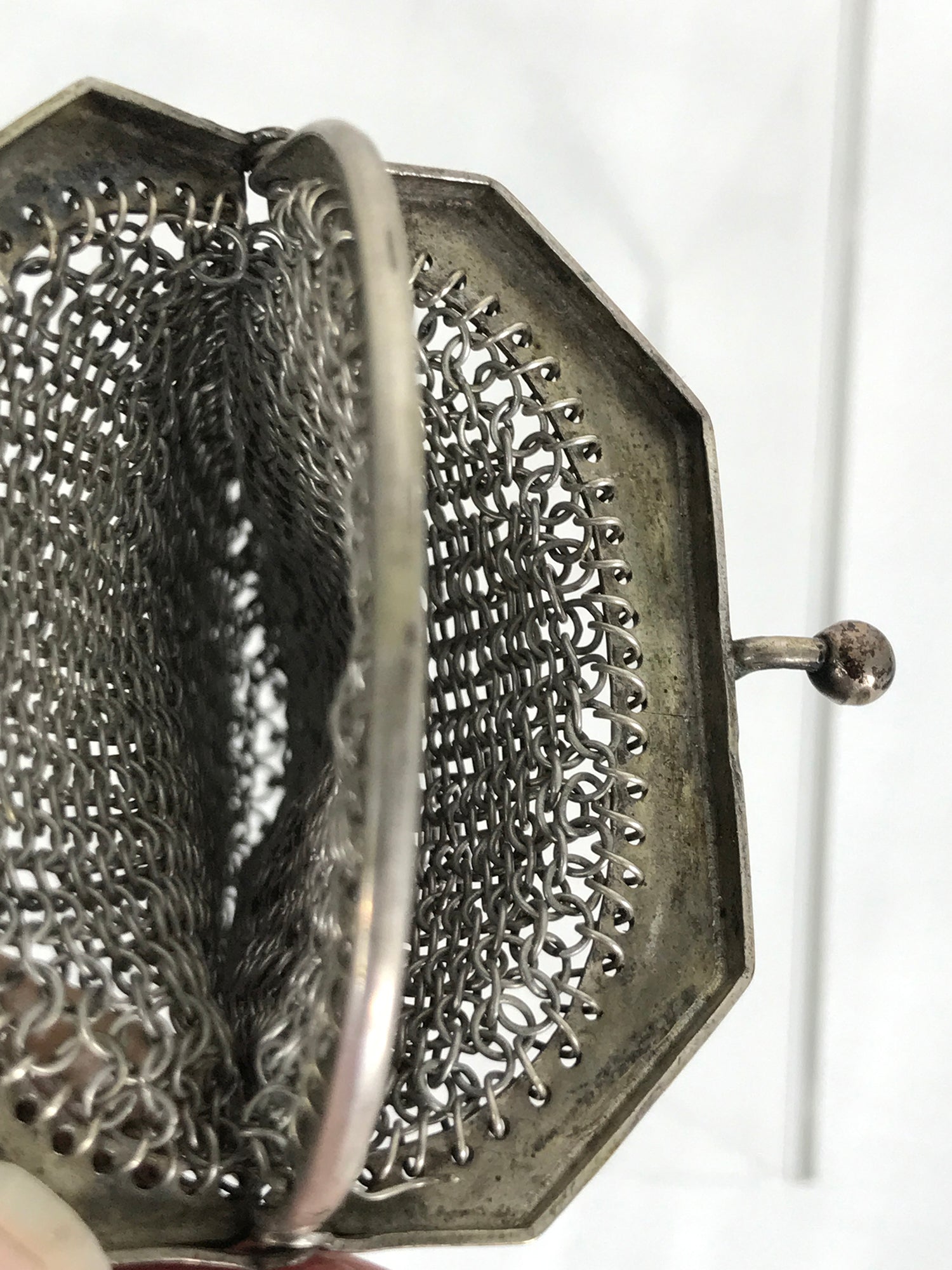 Antique Silver Mesh Purse with Fringe! | Beadparadise.com