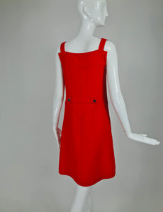 Vintage Andre Courreges Mod Two Piece Suspender Dress and Jacket 1960s