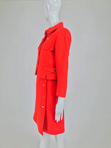 Vintage Andre Courreges Mod Two Piece Suspender Dress and Jacket 1960s