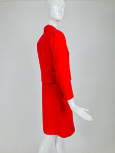 Vintage Andre Courreges Mod Two Piece Suspender Dress and Jacket 1960s