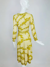 SOLD Emilio Pucci Silk jersey Print V Neck Dress 1970s