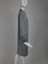 Vintage James Galanos Couture Pleated Print Dress and Jacket 1980s