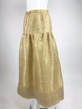 SOLD Emanuel Ungaro Studio Couture Gold Ppun Silk Organza Evening Skirt