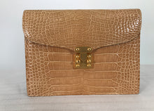 Lana of London Blond Alligator Clutch or Shoulder Bag