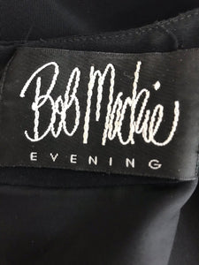 SOLD Bob Mackie Beaded black Crepe Tunic Mini Dress, 12