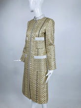 Marc Jacobs Gold and Silver Metallic 4 Pocket Coat