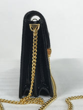 Vintage Gucci Black Lizard Evening Bag Gold Hardware 1970s