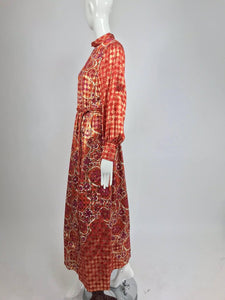 SOLD Christian Dior Boutique Paris by Marc Bohan Numbered Metallic Maxi Dress 1960s
