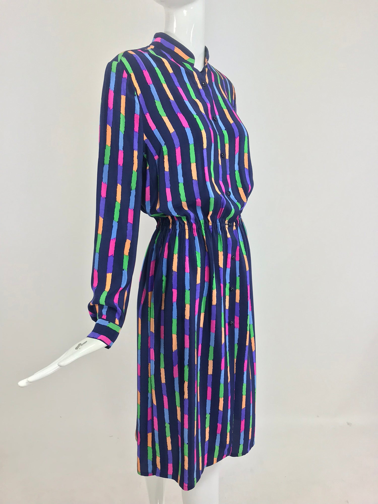 Louis Feraud Striped Silk Suit