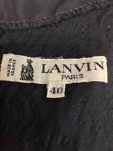 Lanvin ruched velvet fitted top 1980s