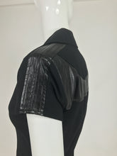SOLD Gianni Versace Couture Black stretch and Vinyl Zipper Dress 1980s