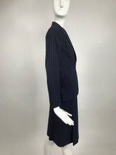 Vintage Maggy Rouff Couture Pin Stripe Skirt Suit Early 1950s