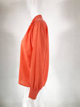 Yves Saint Laurent Rive Gauche Orange Cotton Gauze Blouse 1960s