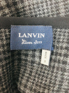 Lanvin Hiver 2015 Bias Cut Plaid Wool Maxi Skirt 42