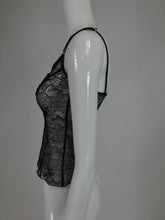 SOLD Chanel Black Lace Pearl Trimmed Embroidered Camisole 2004a
