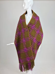 SOLD Bonnie Cashin for Sills tweed coat and stole set 1960s