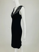 SOLD Valentino Sleeveless Black Sheath with Black Lace Décolletage