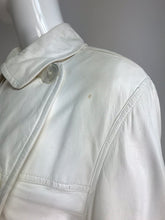 SOLD Samuel Robert White Soft Leather Trench Coat 1960s