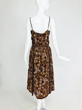 SOLD Roberto Cavalli 1970s Printed Suede Top and Skirt Set Rare