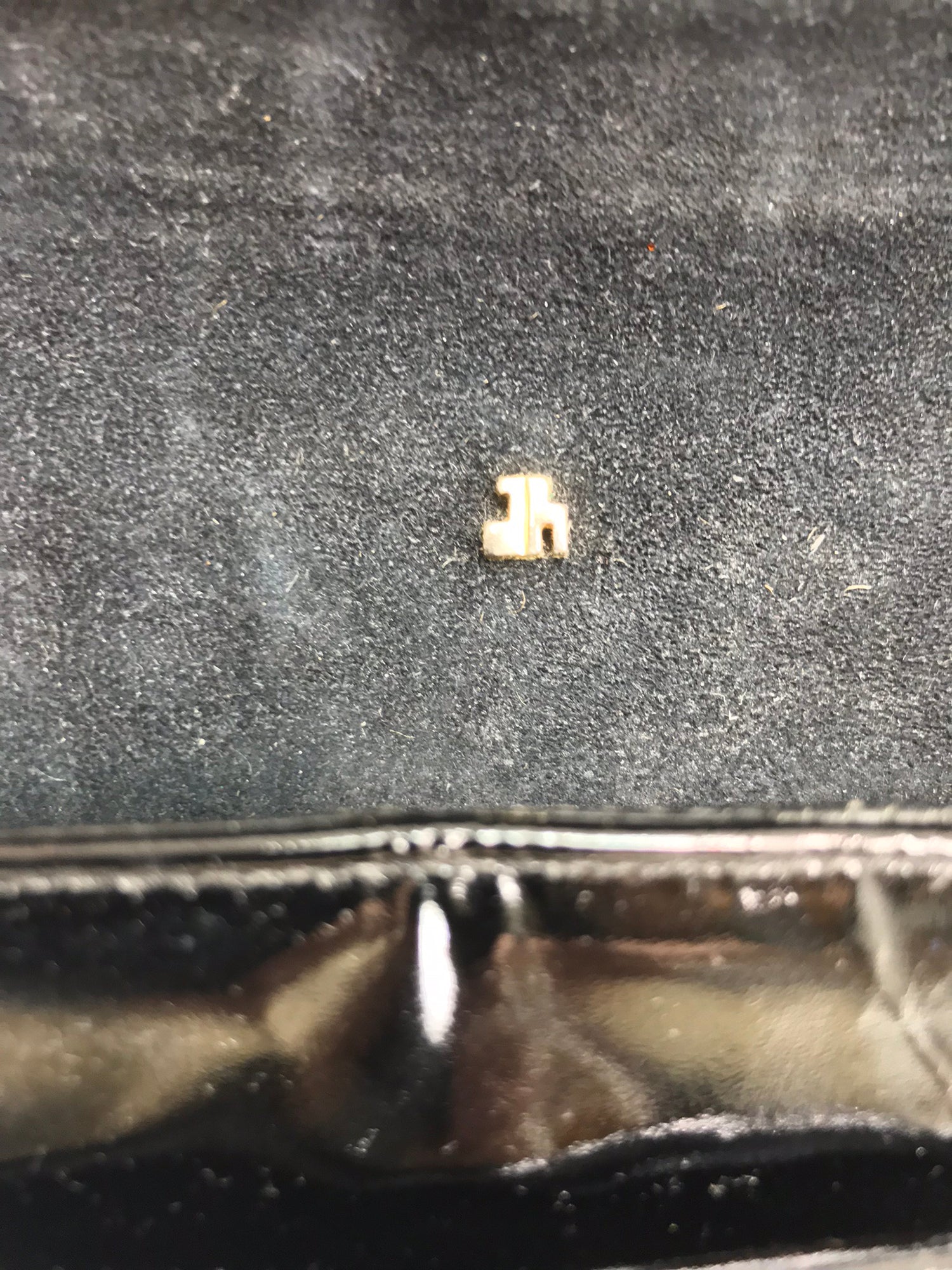 Vintage Jay Herbert Quilted Flap Black Patent Leather Chain Handbag 19 –  Palm Beach Vintage