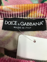 Dolce & Gabbana Rose Print Cashmere Pullover Sweater