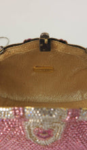 SOLD Pink crystal evening bag Finesse la Model