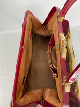 Koret Roses Frame Carpet Bag Rare 1960s Leather Interior Handbag