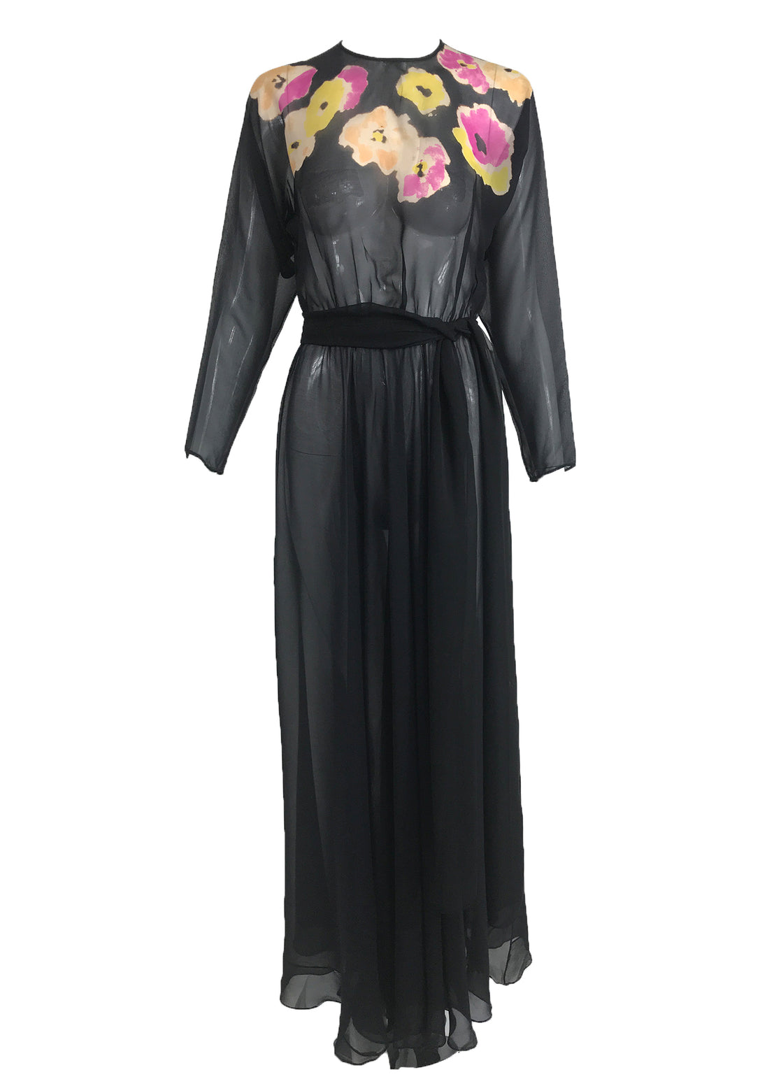 bias-cut chiffon maxi dress Vintage 1930s Floral Print Bias Cut Black Silk – Palm Beach Vintage Launchdate:2024-03-25 Women's Cocktail Dresses: Find this maxi dress is Women's Size:9.5